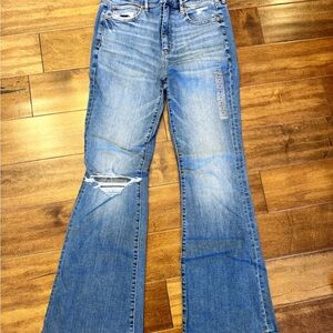 NWT American Eagle stretch high rise flare jean